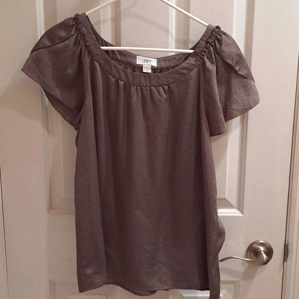 Grey Loft blouse, size Medium